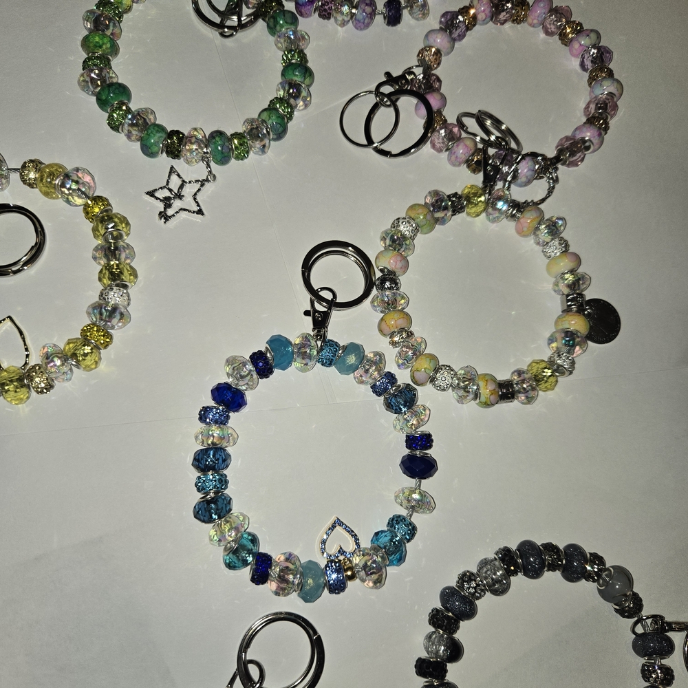 Vibrant Beaded Charm Bracelet Collection